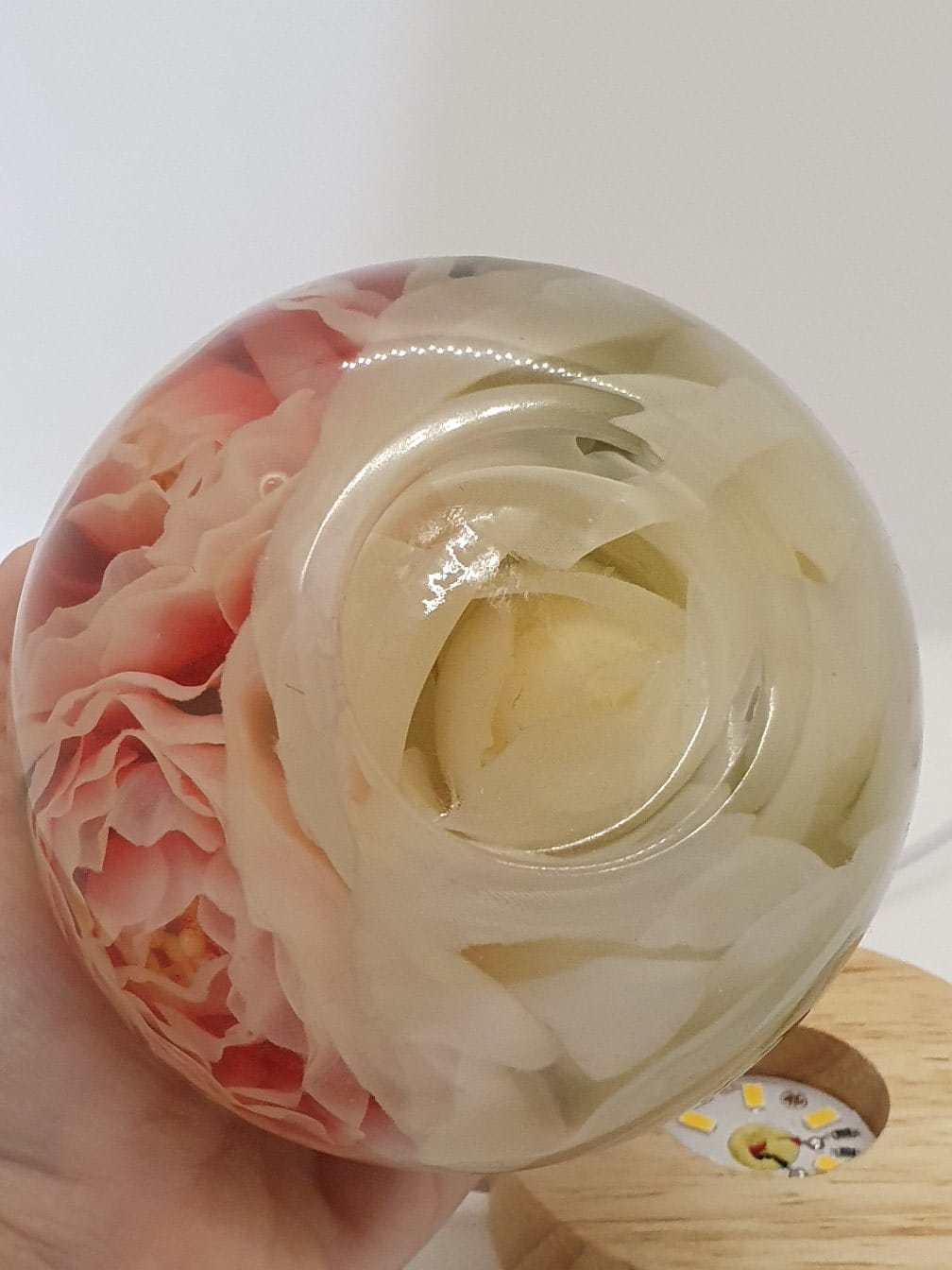 portacandele in resina medio