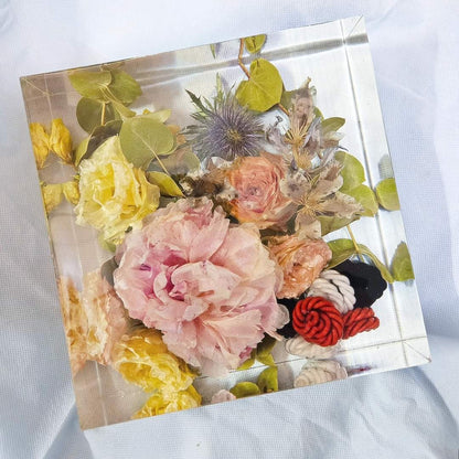 Conservazione bouquet sposa - forma quadrata