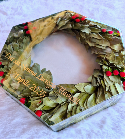 Corona di alloro in resina
