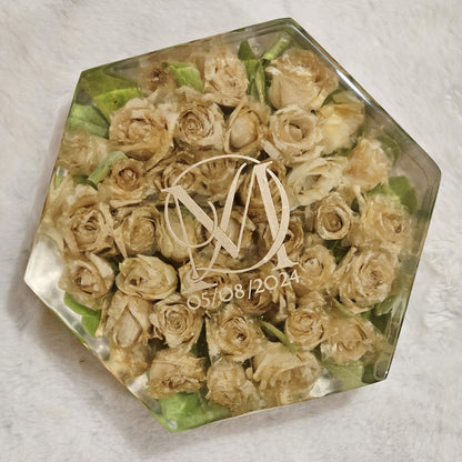 Bouquet sposa conservazione in resina 