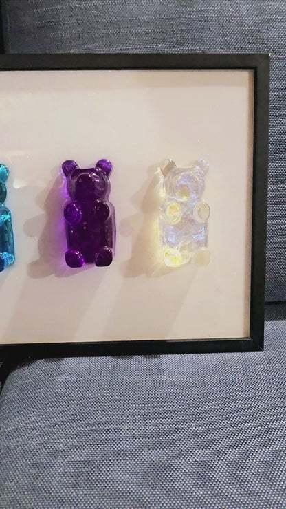 Quadro pop Orsetti arcobaleno 🌈