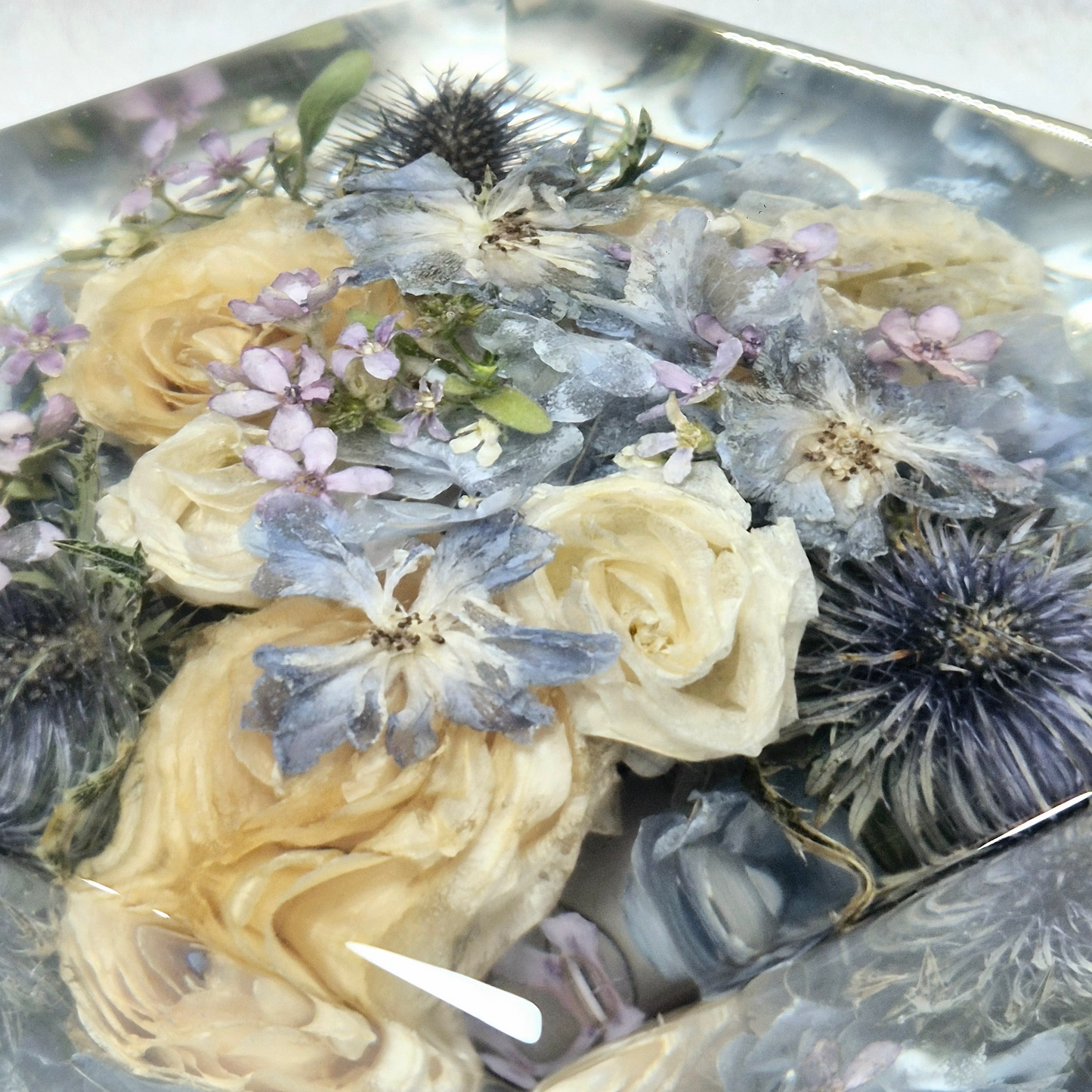 Bridal bouquet preservation - hexagonal shape