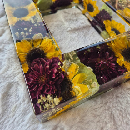 Conservazione bouquet in resina - Cornice jumbo per foto 13x18