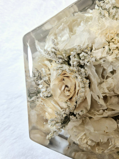 Bridal bouquet preservation - hexagonal shape